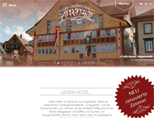 Tablet Screenshot of hotel-appenzell.ch